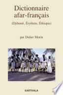 Dictionnaire afar-français (Djibouti, Erythrée, Ethiopie)