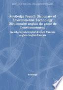 Dictionnaire Anglais Du Génie de L'environnement