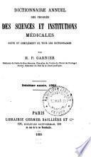 Dictionnaire annuel des progrès des sciences et institutions médicales