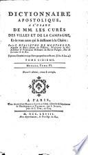 Dictionnaire apostolique