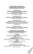 Dictionnaire biographique du mouvement ouvrier français: 1914-1939; de la Première à la Seconde Guerre mondiale, par J. Maitron et C. Pennetier