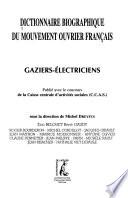 Dictionnaire biographique du mouvement ouvrier français