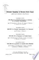 Dictionnaire biographique du mouvement ouvrier francais