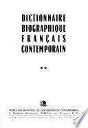 Dictionnaire biographique français contemporain