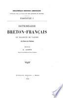 Dictionnaire breton-français du dialecte de Vannes