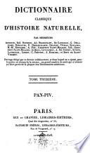 Dictionnaire classique d'histoire naturelle