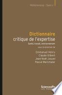 Dictionnaire critique de l'expertise