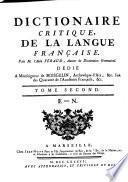 Dictionnaire critique de la langue française (1787)