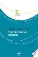 Dictionnaire d'administration publique
