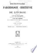 Dictionnaire d'archéologie chrétienne et de liturgie