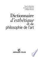 Dictionnaire d'esthétique et de philosophie de l'art