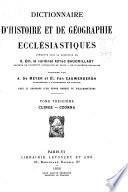 Dictionnaire d'histoire et de géographie ecclésiastiques