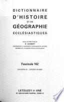 Dictionnaire d'histoire et de géographie ecclésiastiques