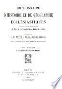 Dictionnaire d'histoire et de géographie ecclésiastiques