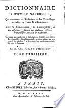 Dictionnaire D'Histoire Naturelle