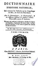 Dictionnaire d'histoire naturelle, qui concerne les testacées ou les coquillages de mer, de terre et d'eau-douce