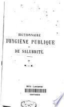 Dictionnaire d'hygiène publique et de salubrité