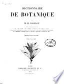Dictionnaire de botanique