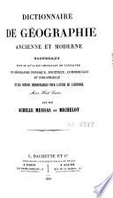 Dictionnaire de géographie ancienne et moderne