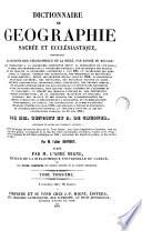 Dictionnaire de géographie sacrée et ecclésiastique, 3