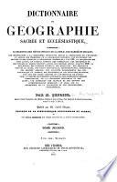 Dictionnaire de géographie sacrée et ecclésiastique