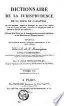 Dictionnaire de jurisprudence de la cour de cassation