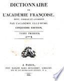 Dictionnaire de l'Académie Françoise ... Cinquième édition