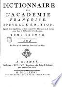 Dictionnaire de l'Académie françoise