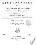 Dictionnaire de L'Académie Françoise