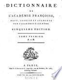 Dictionnaire de l'academie francoise
