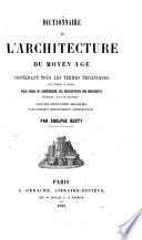 Dictionnaire de l'architecture du Moyen âge