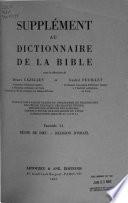Dictionnaire de la Bible