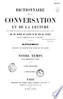 Dictionnaire de la conversation et de la lecture