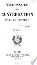 Dictionnaire de la conversation et de la lecture