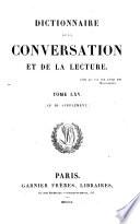 Dictionnaire de la conversation et de la lecture