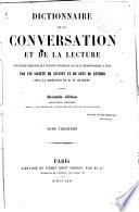 Dictionnaire de la conversation et de la lecture