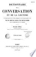 Dictionnaire de la conversation et de la lecture