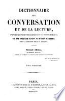 Dictionnaire de la conversation et de la lecture inventaire raisonné des notions générale les plus indispensable à tous