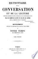 Dictionnaire de la conversation et de la lecture inventaire raisonné