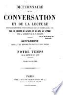 Dictionnaire de la conversation et de la lecture inventaire raisonné