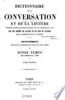 Dictionnaire de la conversation et de la lecture inventaire raisonné