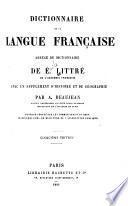 Dictionnaire de la langue française abrégé du dictionnaire de É. Littré. Avec un supplément d'historie et de géographie, par A. Beaujean