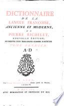 Dictionnaire de la langue française ancienne et moderne