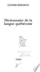 Dictionnaire de la langue québécoise