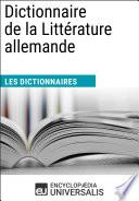 Dictionnaire de la Littérature allemande