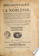 Dictionnaire de la noblesse