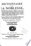 Dictionnaire de la noblesse
