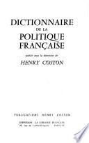 Dictionnaire de la politique française