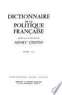 Dictionnaire de la politique française