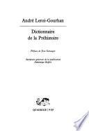 Dictionnaire de la préhistoire